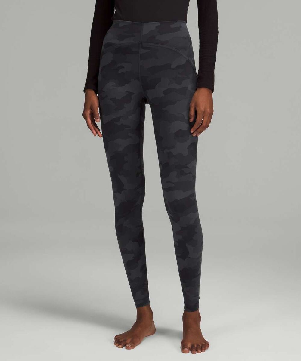 Lululemon InStill High-Rise Tight 28" 365 Camo Deep Coal Size 6 W5ESIS *EUC